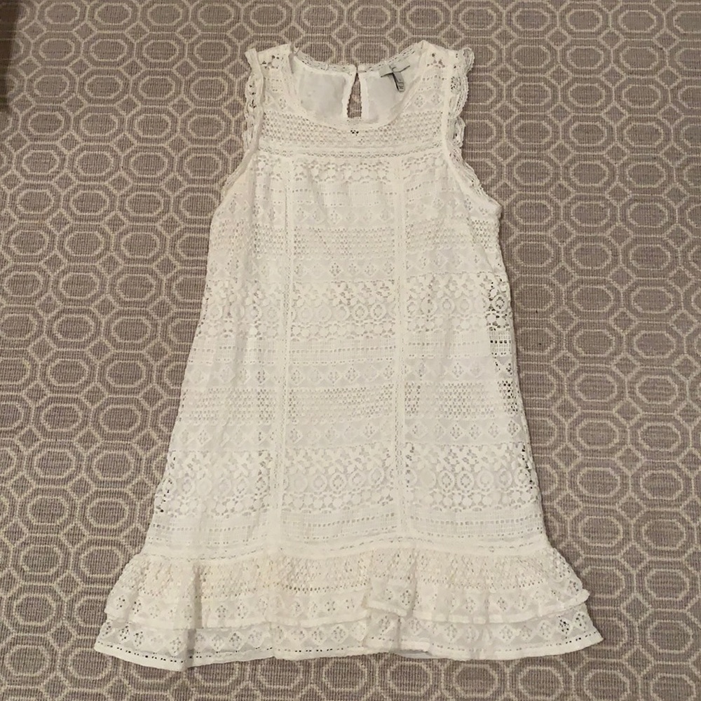Joie White Crochet Dress